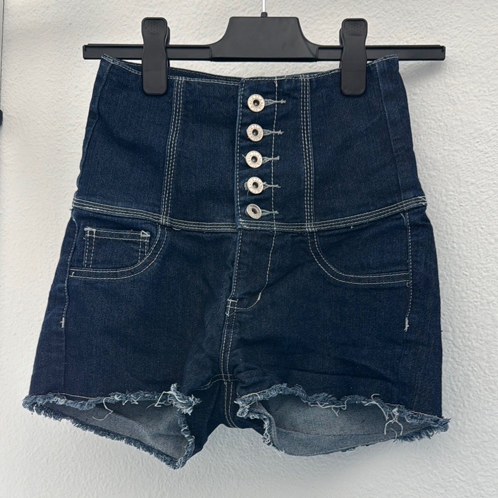 High-Waisted Denim Shorts